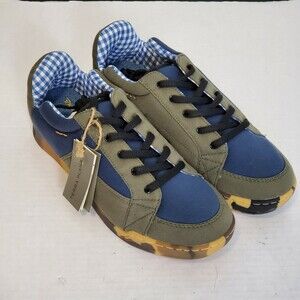 Terra Plana Worn Again Eco Friendly Shoes Blue Green US 8.5 Camo Sole Ra…
